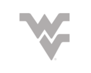 Gray WVU logo on white background