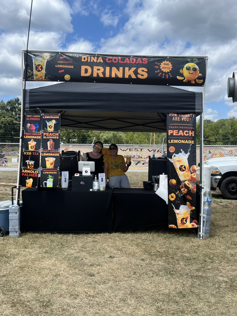 Dina Coladas is ready to serve up some delicious drinks at the WV Peach Festival!